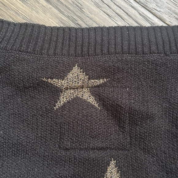 Chaser | Gold Star Blouson Sleeve Crew Neck Pullover Sweater Size XS - Picture 14 of 14